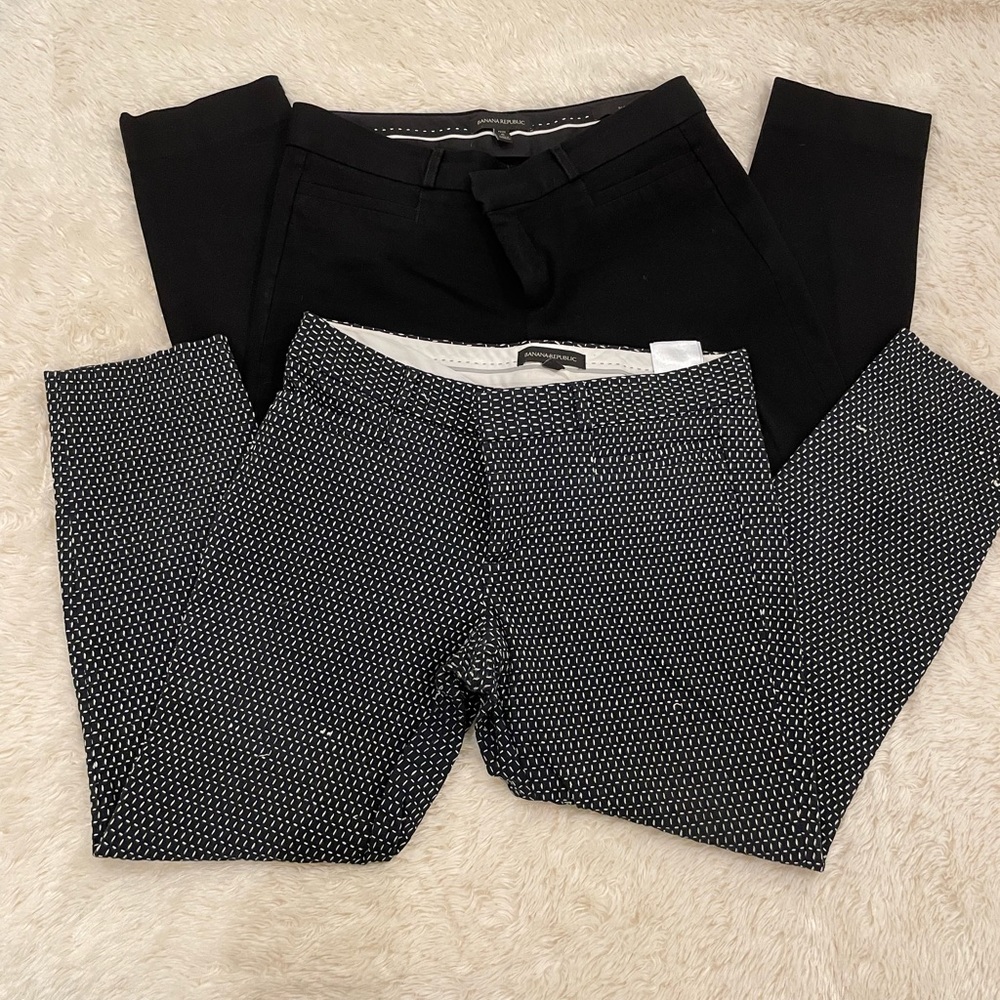 2 pairs of Sloan pants from Banana Republic
